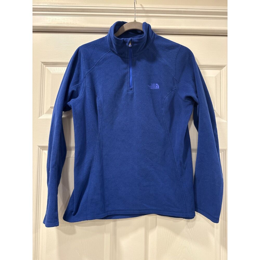 The North Face 1/4 Zip Purple Fleece Pull Over Jacket Womens Medium